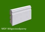 Listwa przypodłogowa MDF biała lakierowana - 80 x 16 PLUS - wilgocioodporna